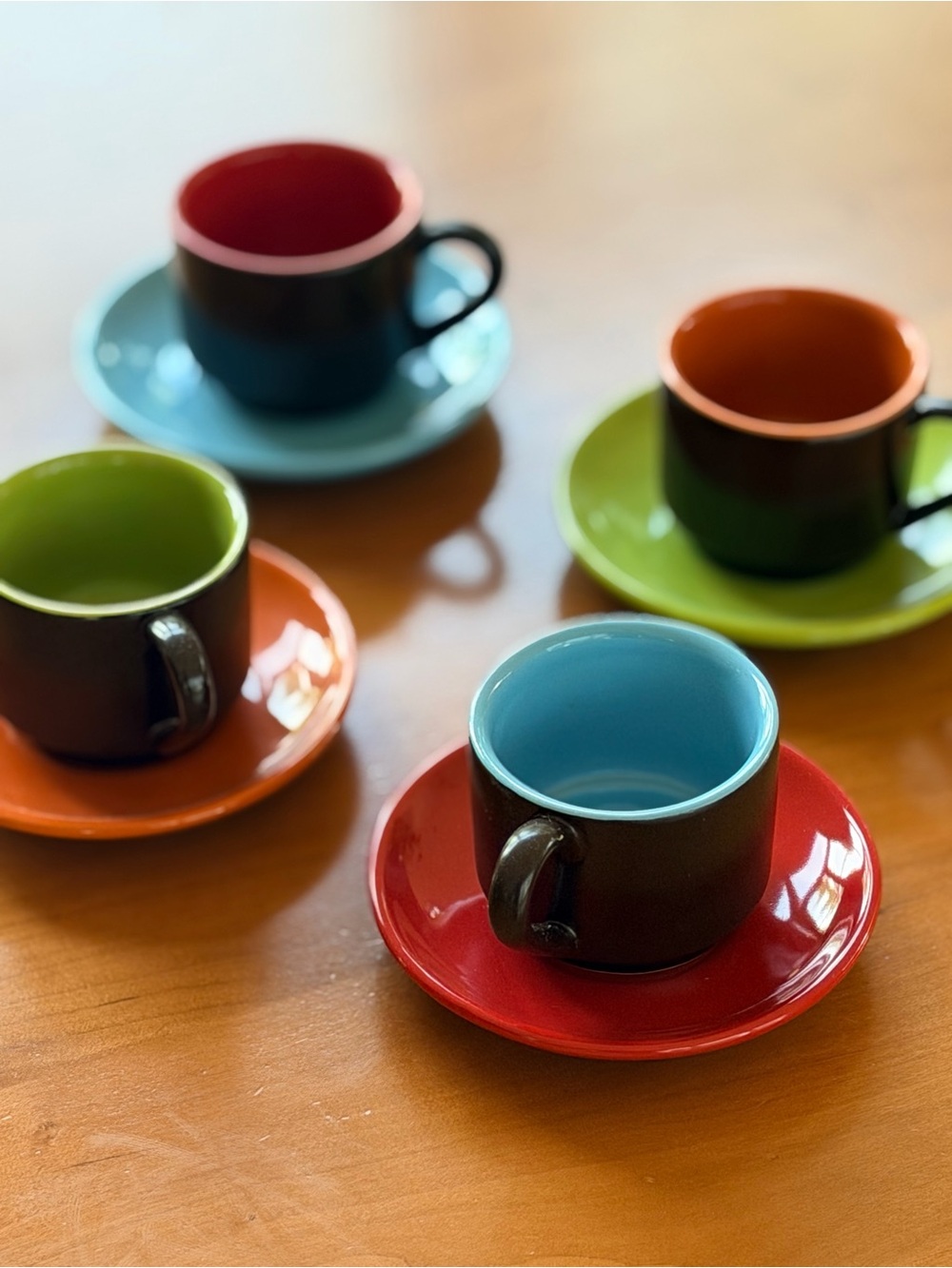Copco Mario Batali Colorful Espresso Cup & Saucer Set - Multicolor